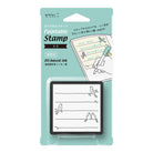 MIDORI Paintable Stamp Pre-Inked Bird