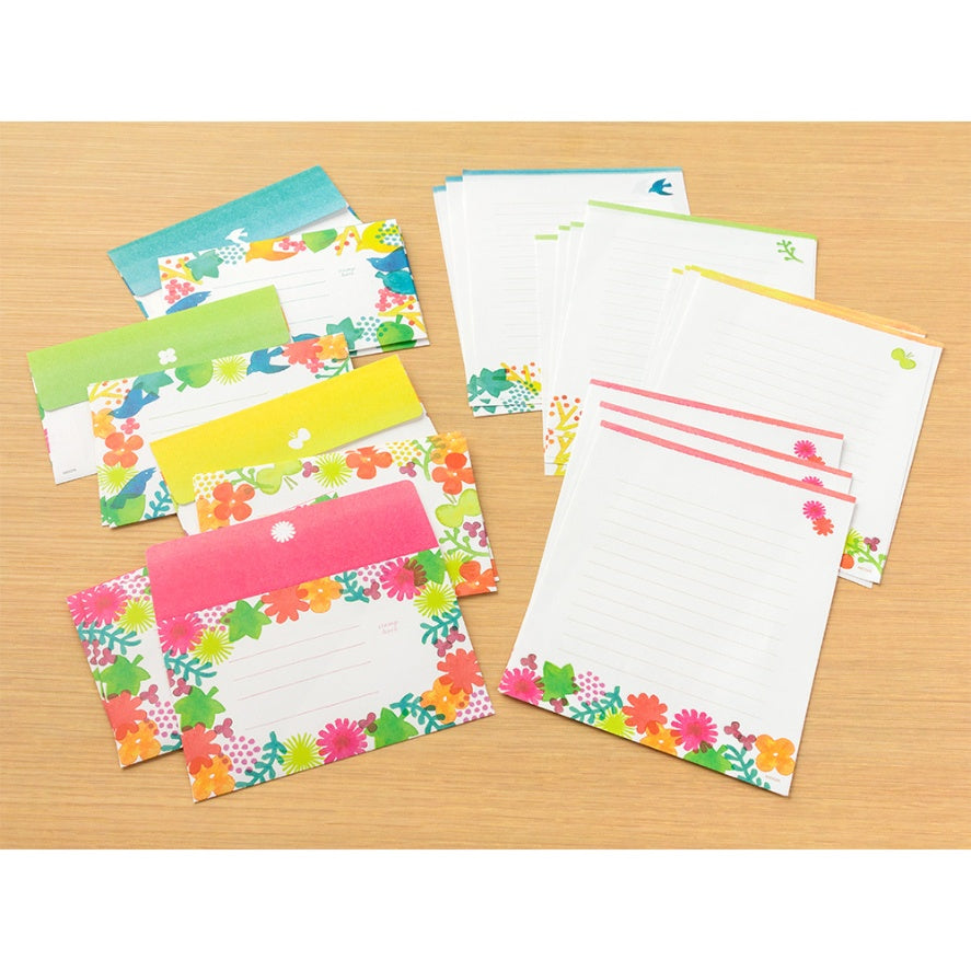 MIDORI Letterpress Letter Set 450 Watercolor Patte