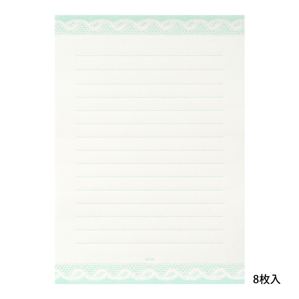 MIDORI Letterpress Letter Set 459 Race Blue