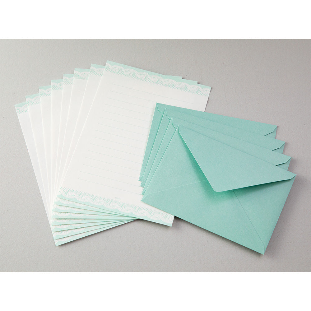 MIDORI Letterpress Letter Set 459 Race Blue
