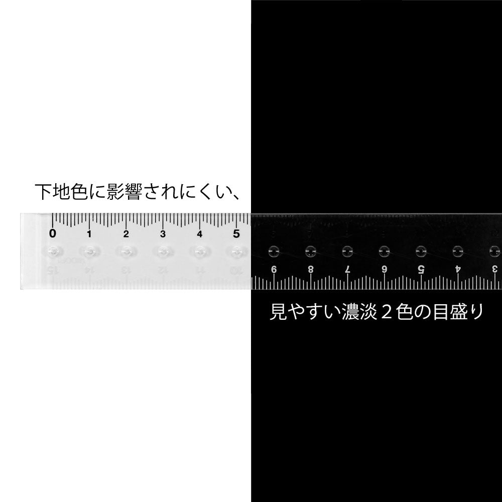 MIDORI CL Ruler 15cm Pink