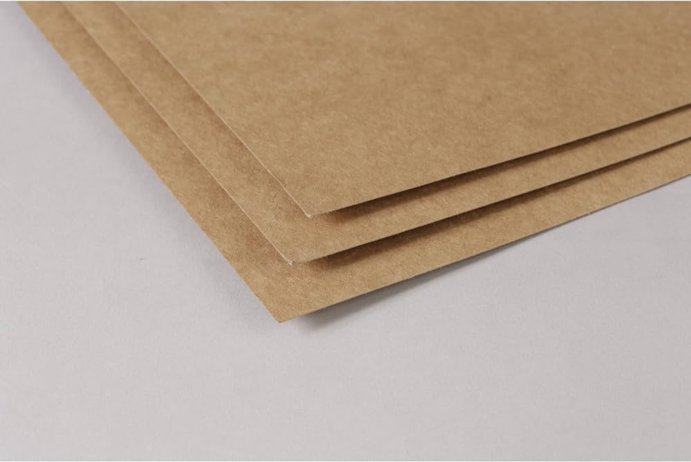 CLAIREFONTAINE Ribbed Kraft Sheets 400g A4 1s