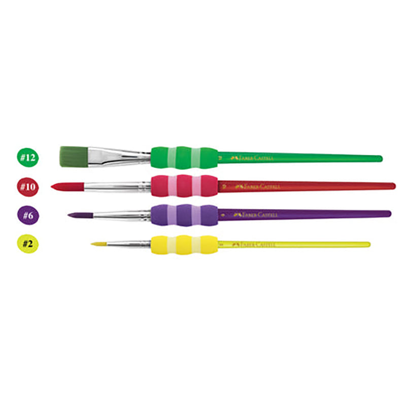 FABER-CASTELL Soft Touch Brush 481600 Basic Set of 4 Default Title