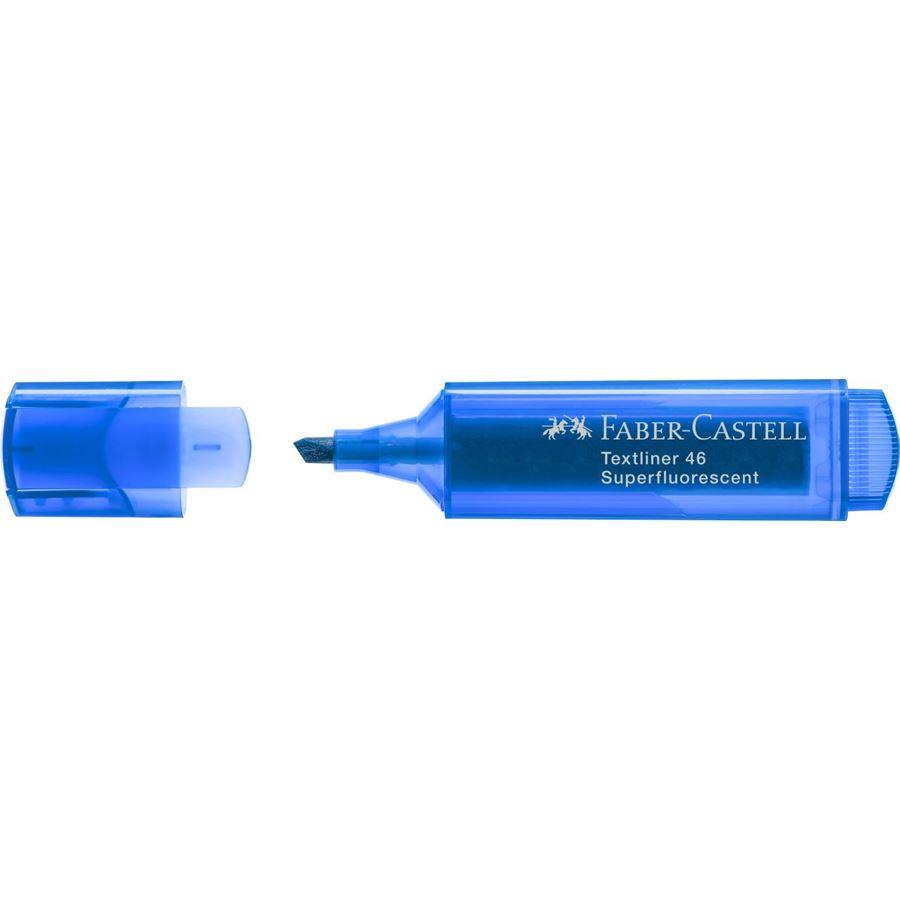 FABER-CASTELL Textliner 46 Super Flourescent 154652 Blue 1s Default Title