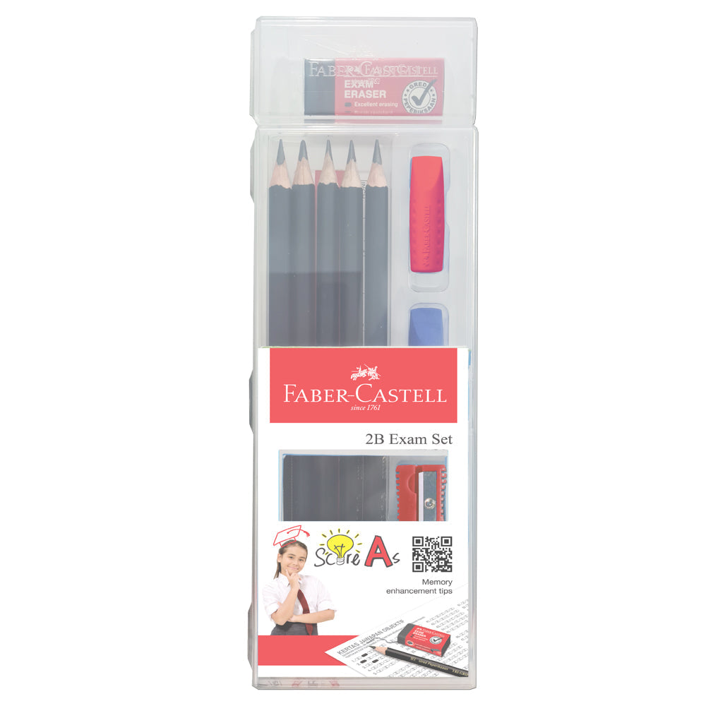 FABER-CASTELL Tri Grip 2B 212144 Exam Set 2-Cover Case Default Title