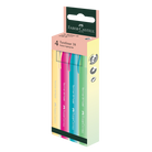 FABER-CASTELL Textliner 38 Pastel 158216 Wallet of 4 Default Title
