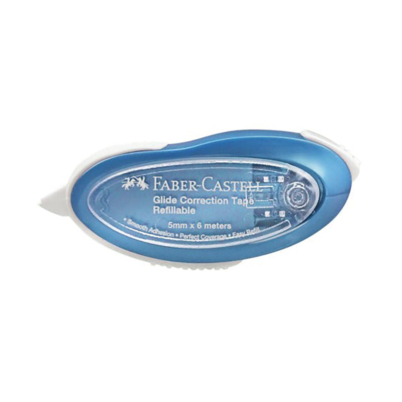 FABER-CASTELL Glide Correction Tape 169110 M.Blue+2 Refills Default Title