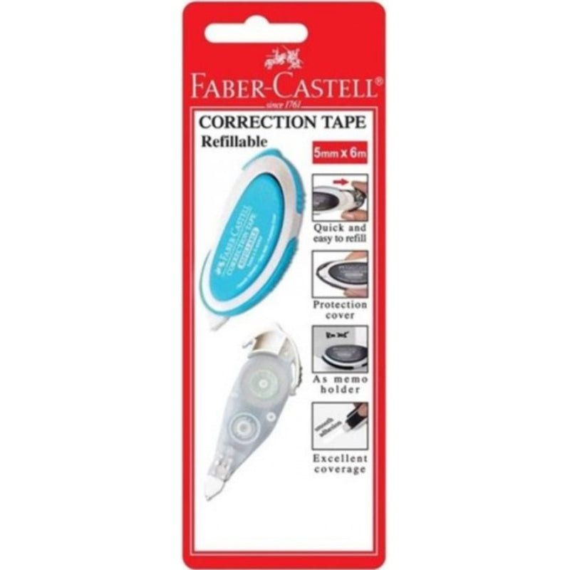 FABER-CASTELL Correction Tape +1 Refill 169102 Blue Default Title