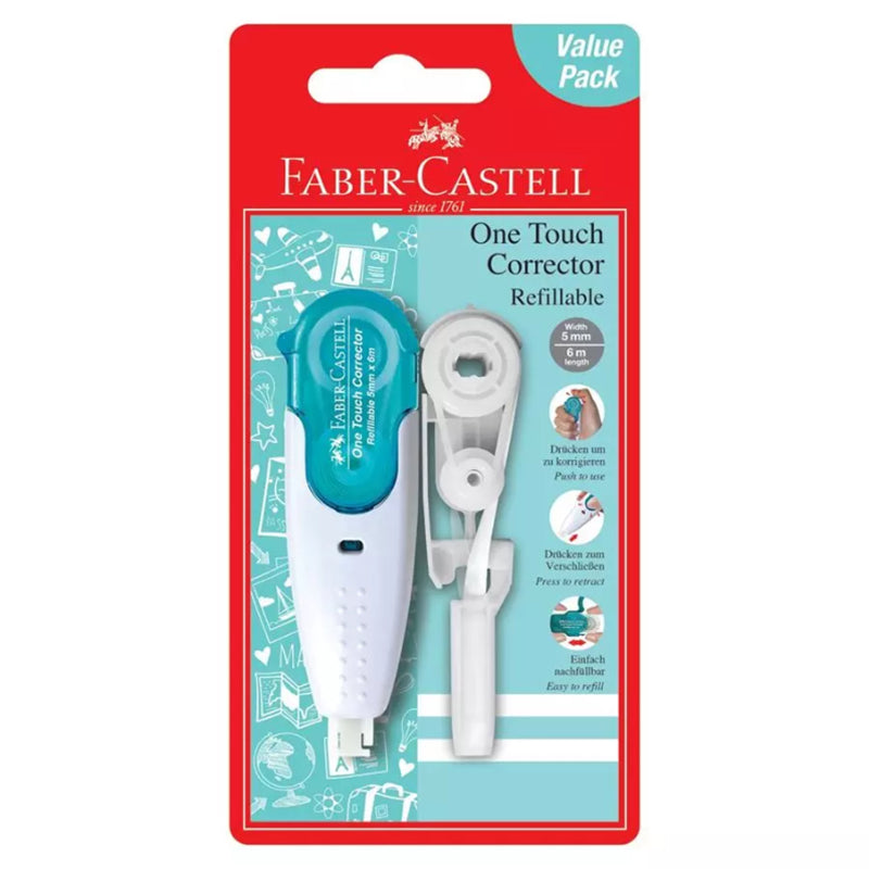 FABER-CASTELL One Touch Corrector +1 Refill 169204 Turquoise Default Title