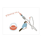 TEGAMI Letterpress Card Thank You Birds & Pen Default Title