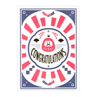 TEGAMI Letterpress Card Congratulations Daruma Default Title