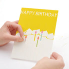 TEGAMI Card Birthday Candle Yellow