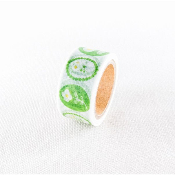 PAPIER PLATZ x kurogoma 37-833 Green Flower 20mm Default Title