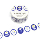 PAPIER PLATZ x kurogoma 37-689 Blue Flower 20mm Default Title