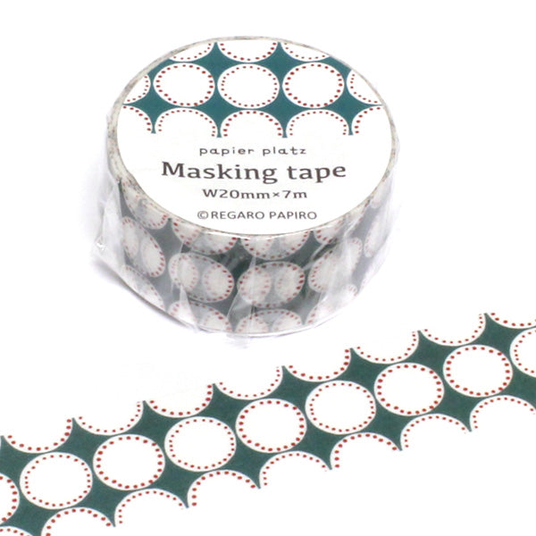 PAPIER PLATZ x Regaro Papiro 37-669 Dot Green 20mm Default Title