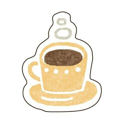FURUKAWASHIKO Washi Flake Sticker QSA27 Coffee Default Title