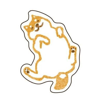 FURUKAWASHIKO Washi Flake Sticker QSA22 Shiba Inu Default Title