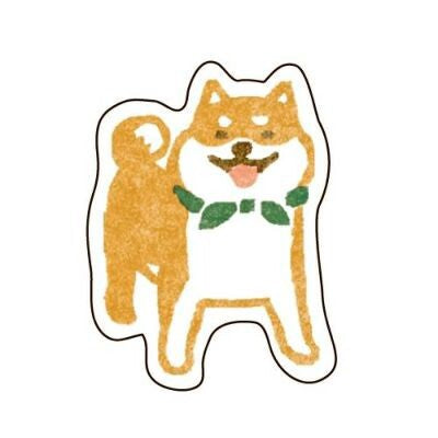 FURUKAWASHIKO Washi Flake Sticker QSA22 Shiba Inu Default Title
