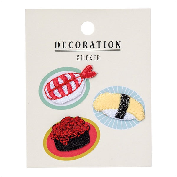 MARK'S Embroidery Sticker Sushi