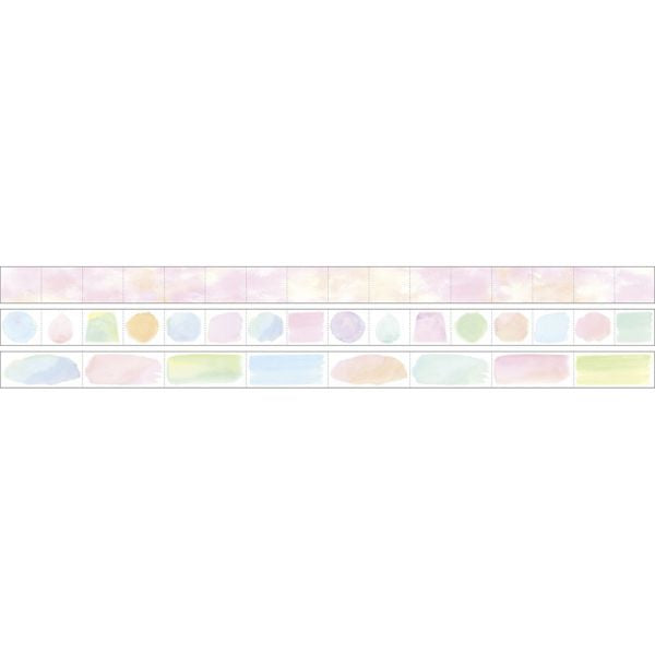 maste Pre-cut Slim Masking Tape Watercolour 15mmx3