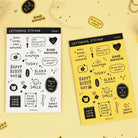 PAPERIAN Lettering Sticker C Yellow