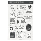 PAPERIAN Lettering Sticker C White