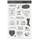 PAPERIAN Lettering Sticker A White