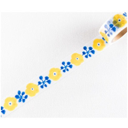 PAPIER PLATZ x kurogoma 37-834 Yellow Flower 20mm