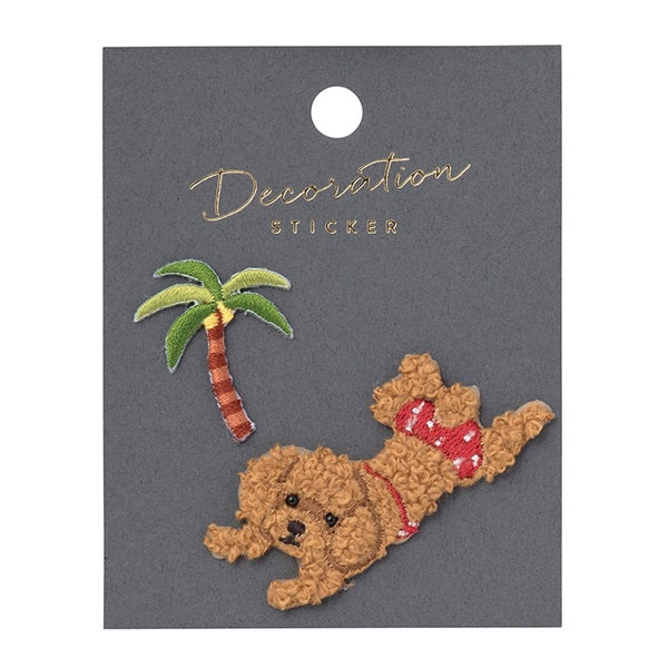 MARK'S Embroidery Sticker Toy Poodle