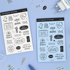 PAPERIAN Lettering Sticker B Blue