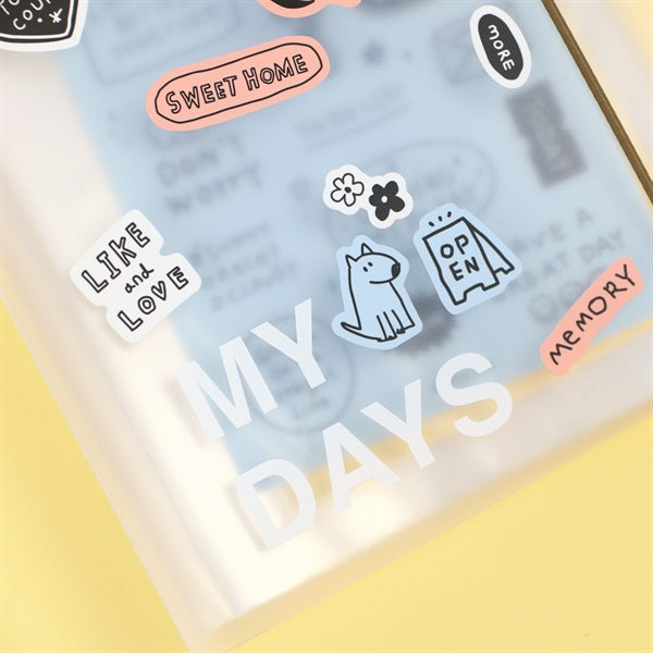 PAPERIAN Lettering Sticker B Blue
