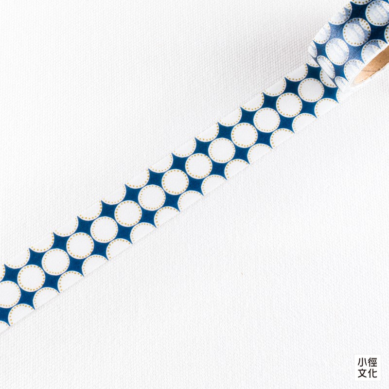 PAPIER PLATZ x Regaro Papiro 37-686 Dot Blue 20mm