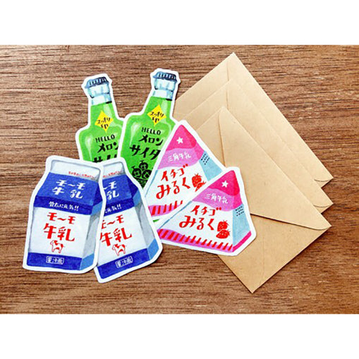 FURUKAWASHIKO  Letter Set Die Cut LT398 Drinks