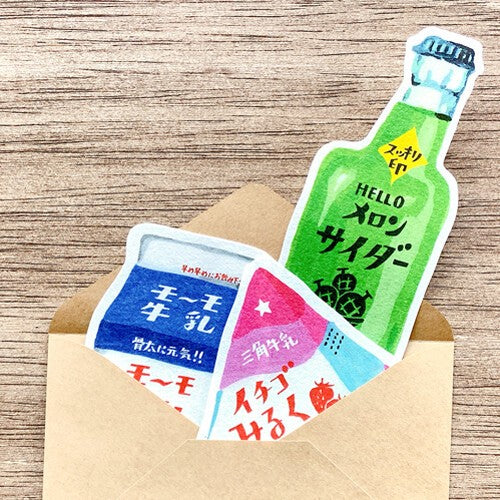 FURUKAWASHIKO  Letter Set Die Cut LT398 Drinks