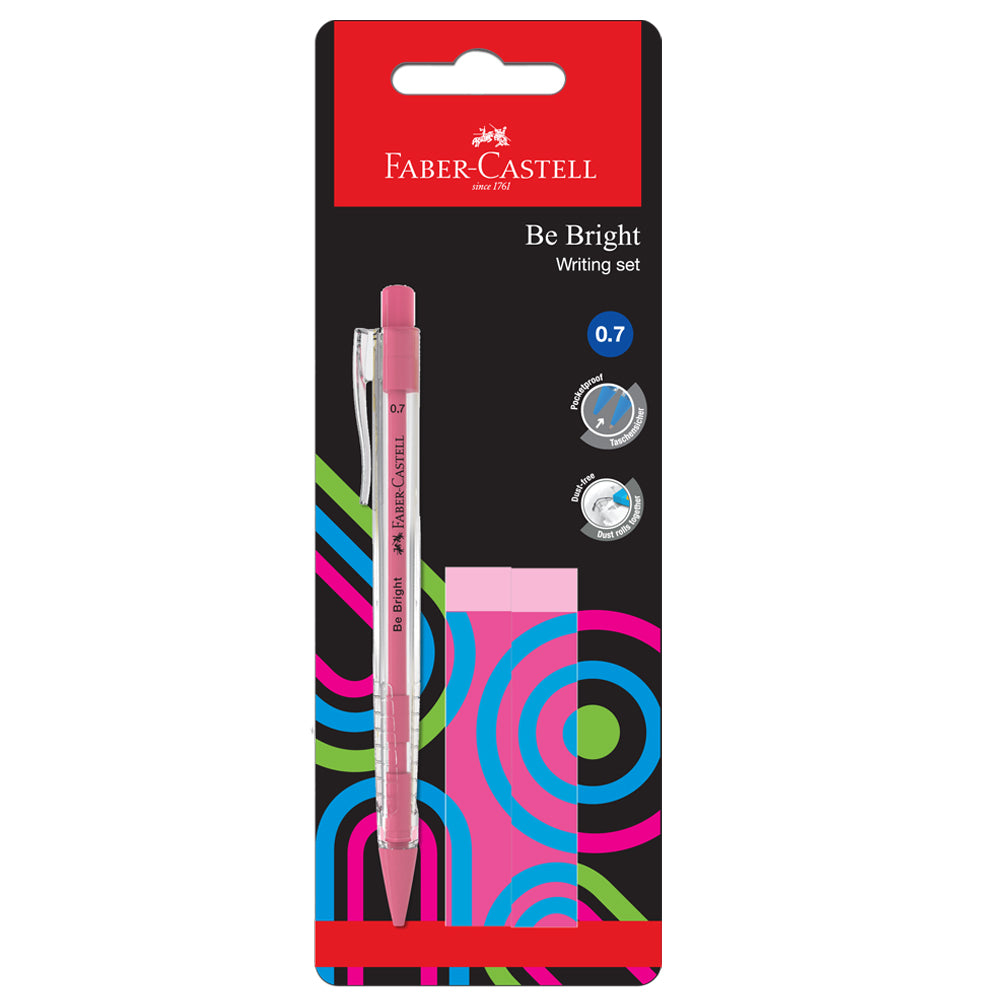 FABER-CASTELL Be Bright 134218 Writing Set 0.7mm Pink Default Title