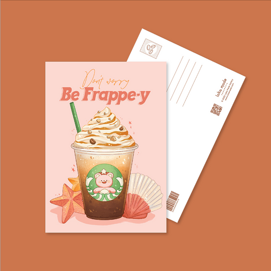 LOKAMADE Postcard MSP124:Don't Worry Be Frappey Default Title