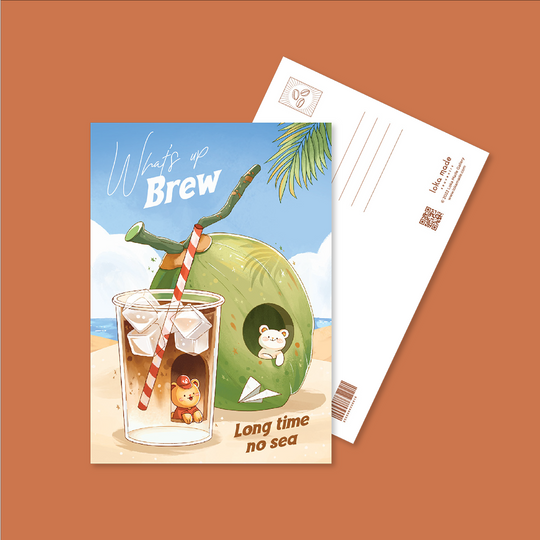 LOKAMADE Postcard MSP115:What's Up Brew Default Title