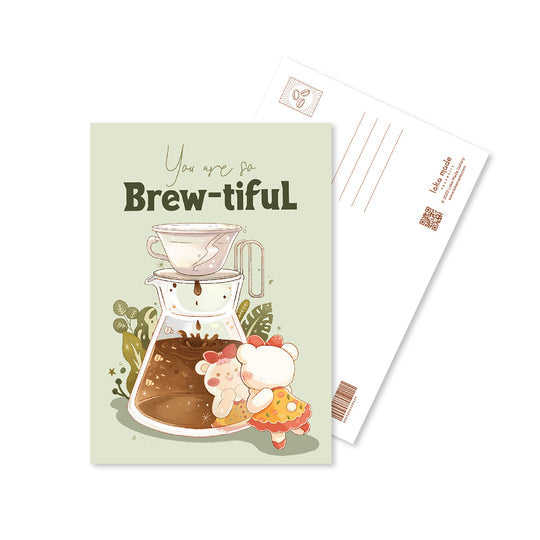 LOKAMADE Postcard MSP110:You Are So Brew-tiful Default Title