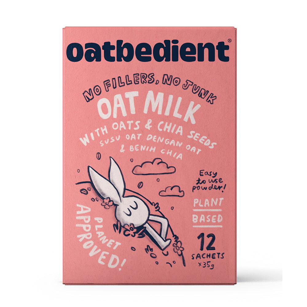 OATBEDIENT Oat Milk with Oats & Chia Seeds 12x35g