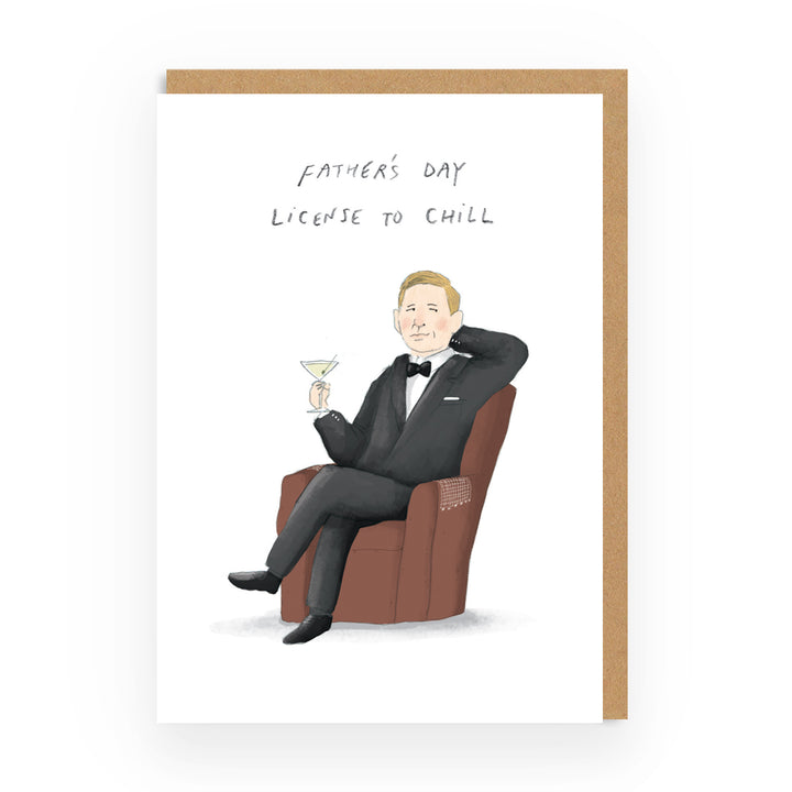OHH DEER Card Father's Day Licence to Chill
