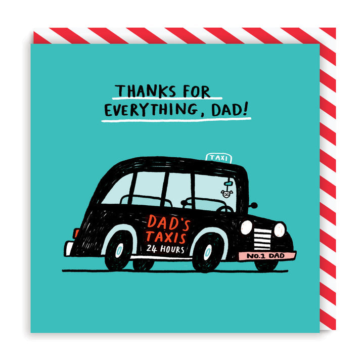 OHH DEER Card Dad's Taxi
