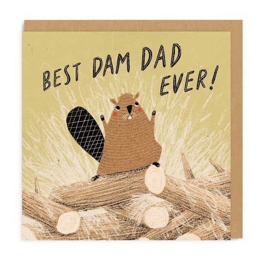 OHH DEER Card Best Dam Dad Ever