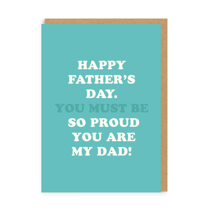 OHH DEER Card Proud You Are My Dad!