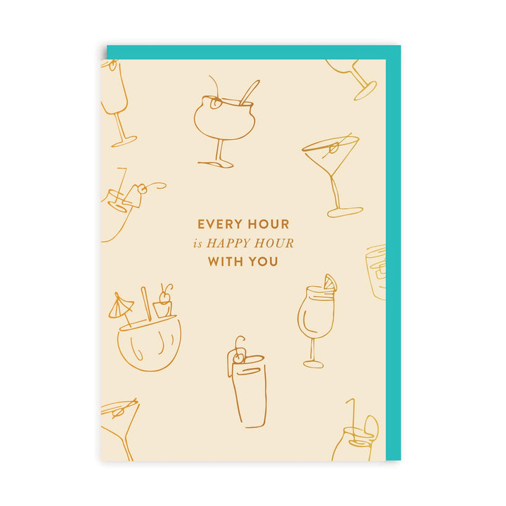 OHH DEER Card Every Hour Is Happy Hour