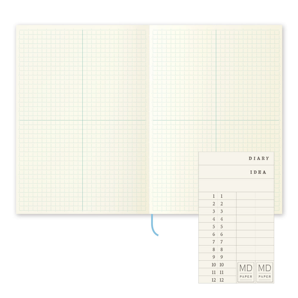 MIDORI MD Notebook A5 Grid Block Journal