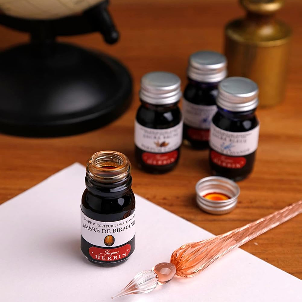 JACQUES HERBIN Traditional Wooden Set-6 Inks