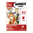 CLAIREFONTAINE Manga Illustrations Layout Pad A3 100g 50s