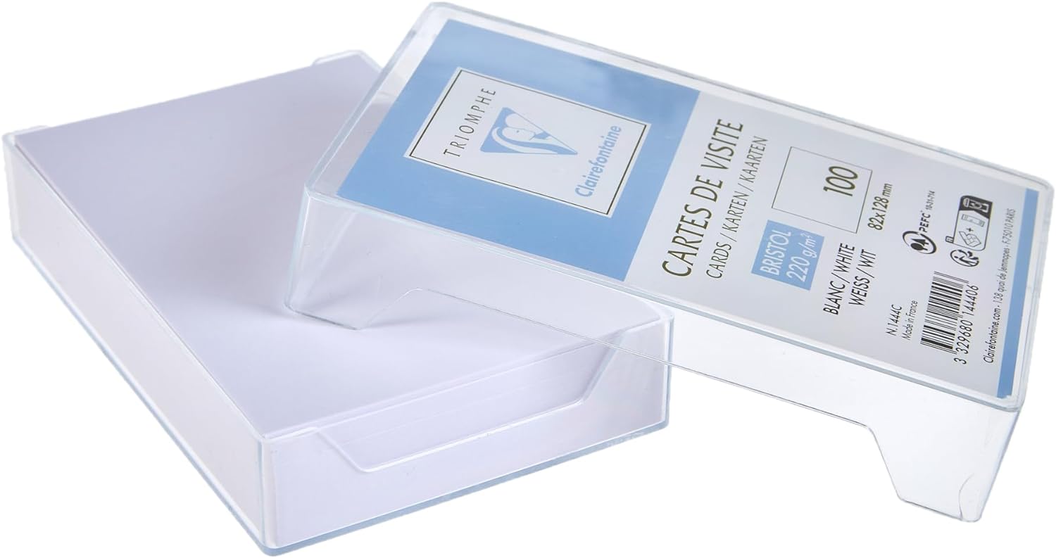 CLAIREFONTAINE Triomphe Bristol Card 82x128mm 220g Box of 100