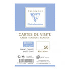 CLAIREFONTAINE Triomphe Bristol Card 82x128mm 220g Pack of 50