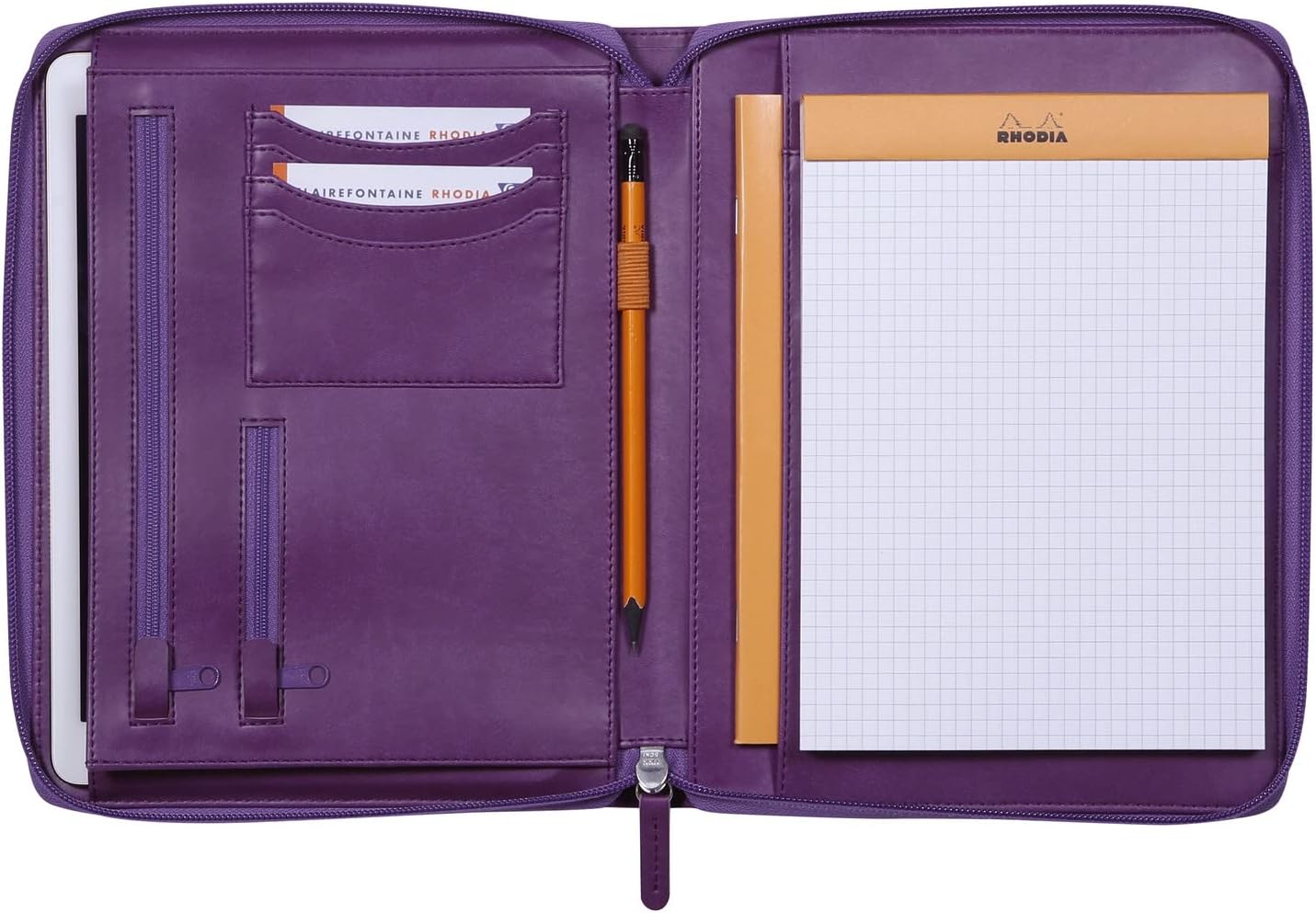 RHODIArama Zippered Portfolio A5 S Purple